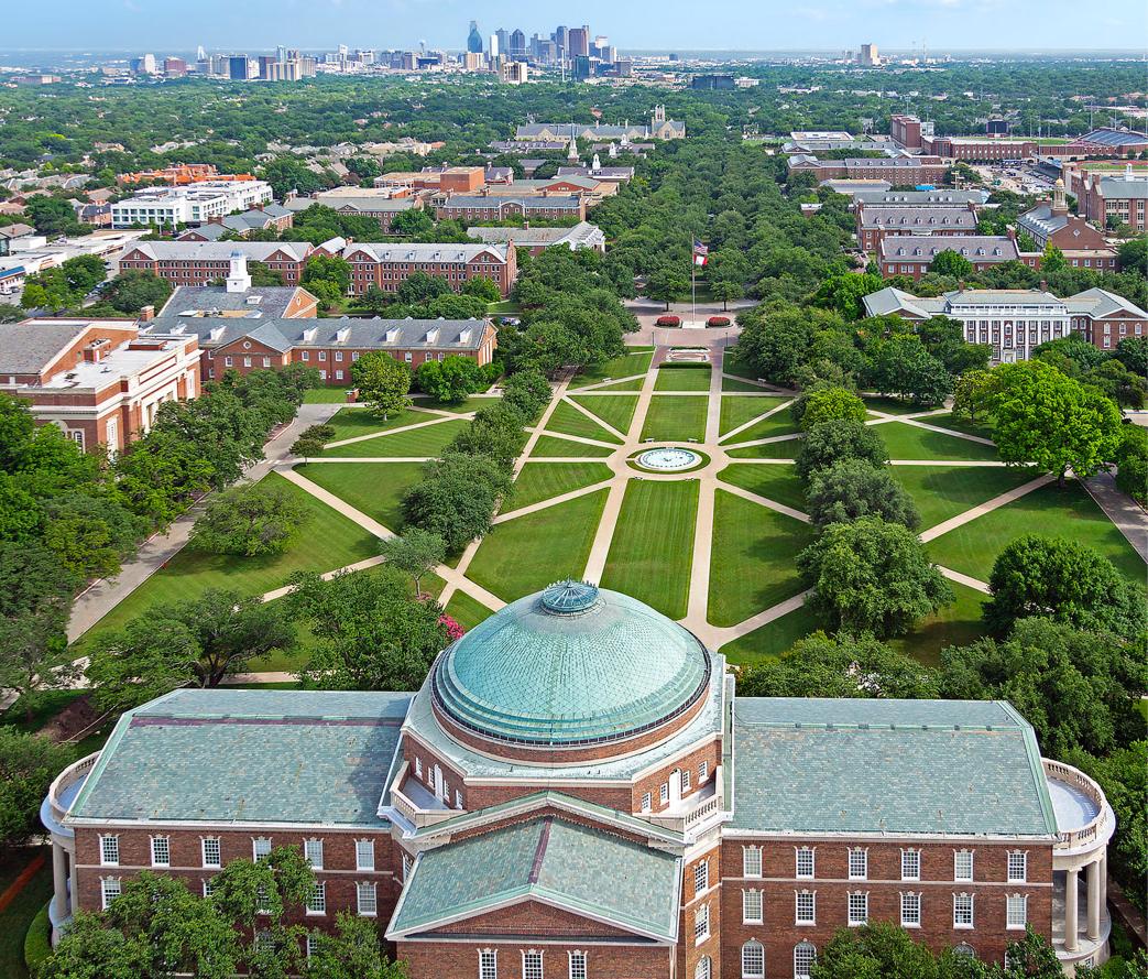 Overhead shot of SMU campus